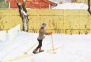Carl Larsson The Falun Yard painting